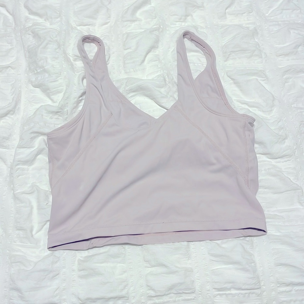 light pink tank top